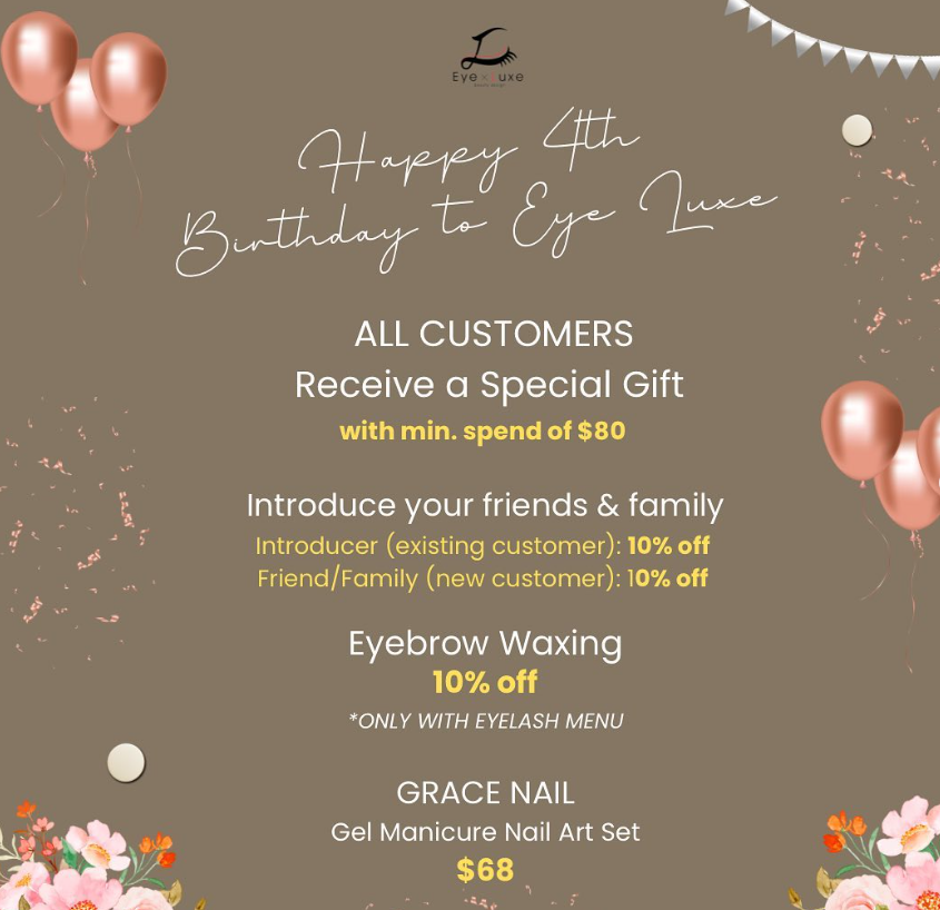 EYELUXE april promotion