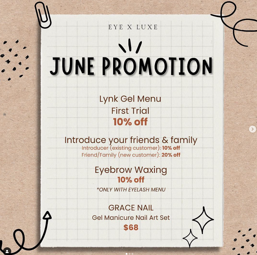 eyeluxe june promotion